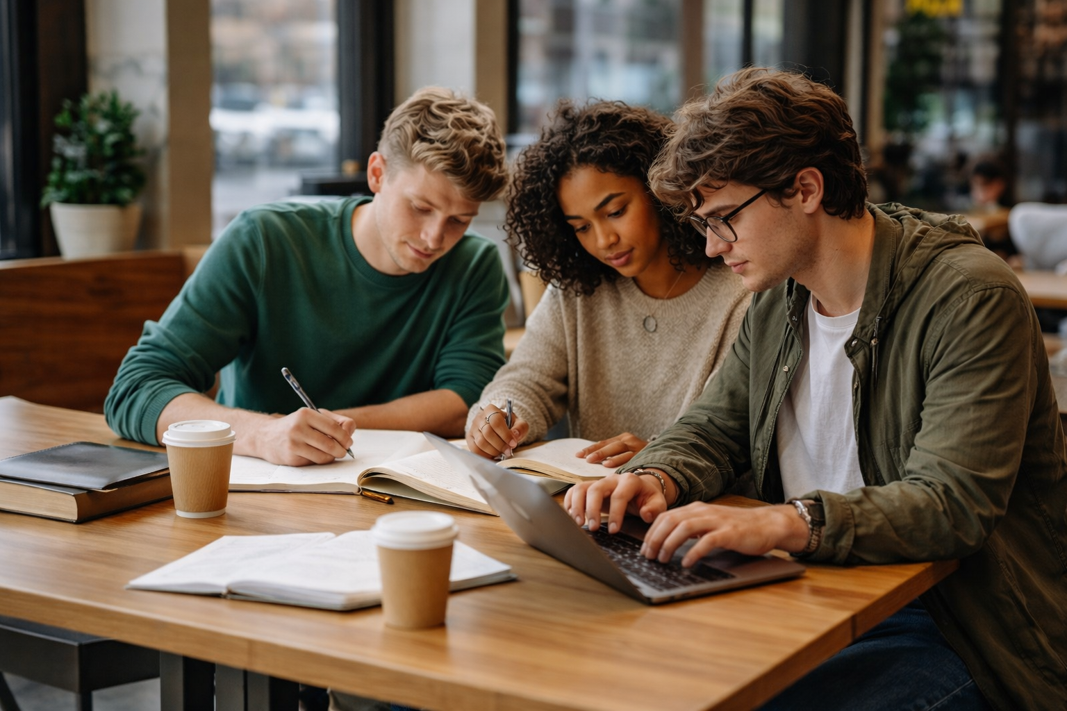 Studierende beim Arbeiten